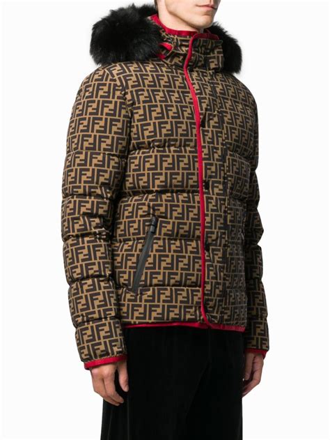 Fendi raglan puffer jacket